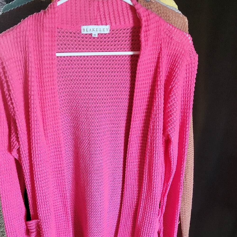 Pink Women's Cardigan Sweater